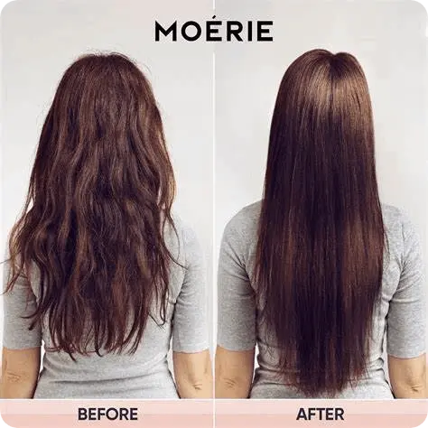 Moerie Haircare Set before after review